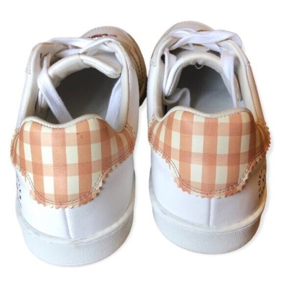 Loeffler Randall Keeley Gingham Leather Low-Top Sneakers Size 11 - Picture 13 of 16